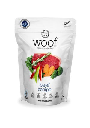 WOOF FREEZE DRIED BEEF - THE NEW ZEALAND NATURAL PET FOOD CO