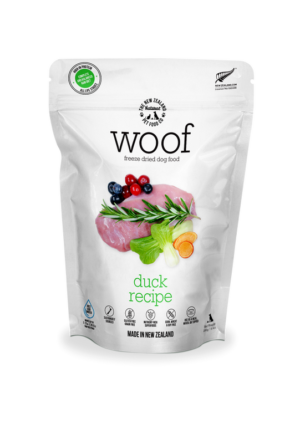 WOOF FREEZE DRIED DUCK - THE NEW ZEALAND NATURAL PET FOOD CO