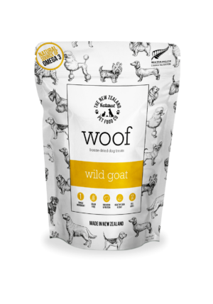 WOOF WILD GOAT TREATS - THE NEW ZEALAND NATURAL PET FOOD CO