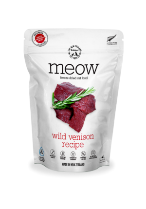 MEOW FREEZE DRIED WILD VENISON - THE NEW ZEALAND NATURAL PET FOOD CO