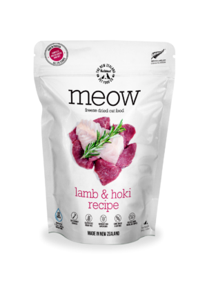 MEOW FREEZE DRIED LAMB & HOKI - THE NEW ZEALAND NATURAL PET FOOD CO