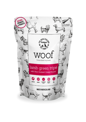 WOOF LAMB TRIPE TREAT - THE NEW ZEALAND NATURAL PET FOOD CO