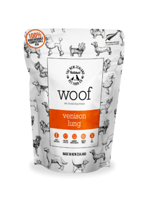 WOOF VENISON LUNG TREAT - THE NEW ZEALAND NATURAL PET FOOD CO