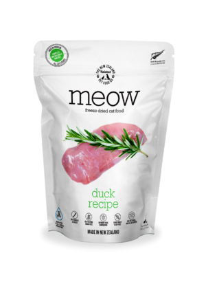 MEOW FREEZE DRIED DUCK - THE NEW ZEALAND NATURAL PET FOOD CO