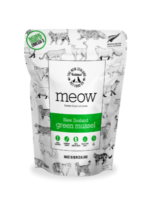 MEOW NEW ZEALAND GREEN MUSSEL TREAT - THE NEW ZEALAND NATURAL PET FOOD CO