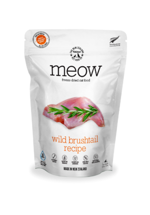 MEOW FREEZE DRIED WILD BRUSHTAIL - THE NEW ZEALAND NATURAL PET FOOD CO